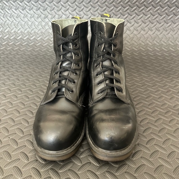 Vintage Dr. Martens Steel Toe Boots UK 9 US 10 Made in England Satra P942 1997 - Picture 3 of 10